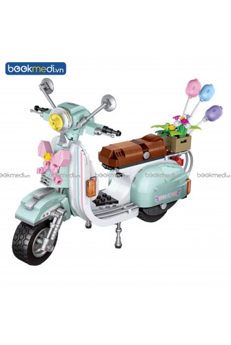 Đồ Chơi Lắp Ráp Mô Hình Xe Scooter Hãng Loz