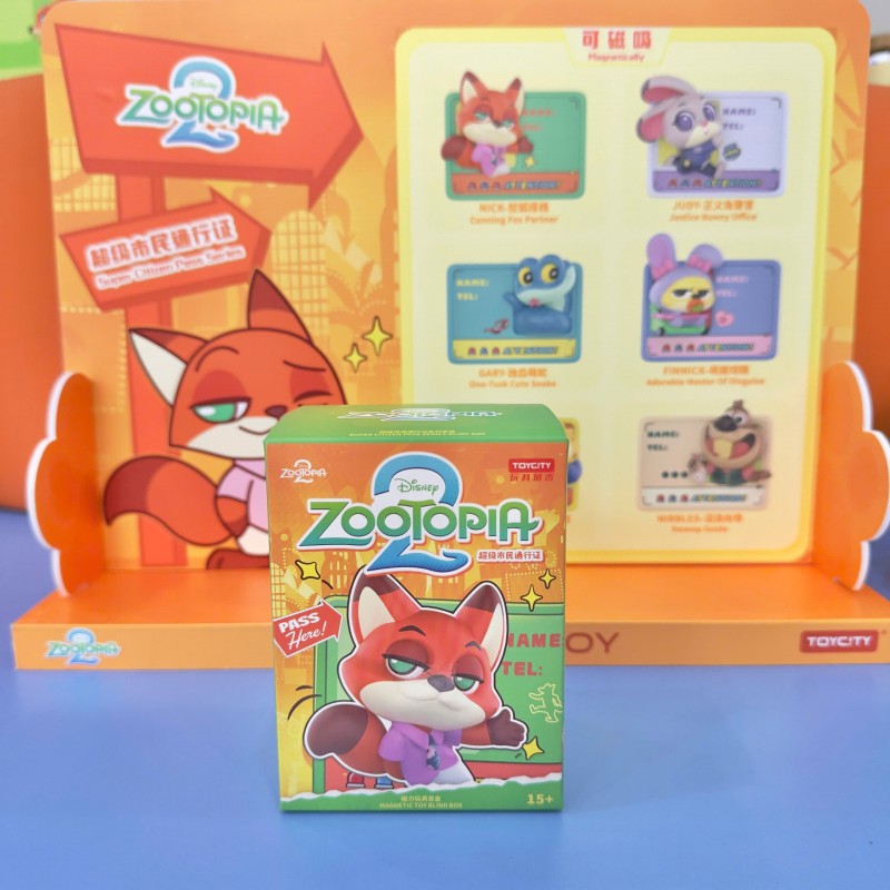 Hộp mù nam châm Disney Zootopia 2 Series Super Citizen Magnetic Toy (Blind Box)