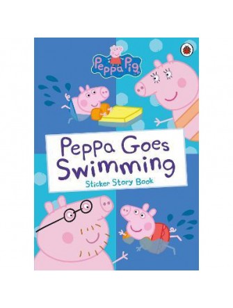 Peppa Goes Swimming Sticker Story Book