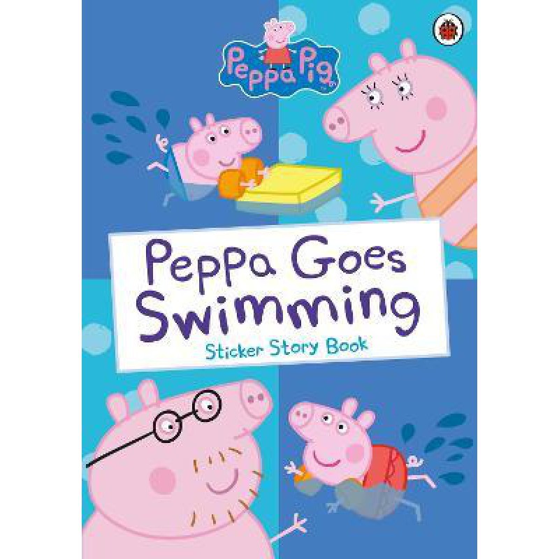 Peppa Goes Swimming Sticker Story Book