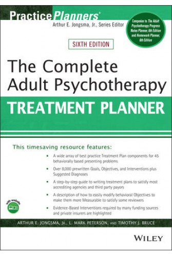 The Complete Adult Psychotherapy Treatment Planner PracticePlanners