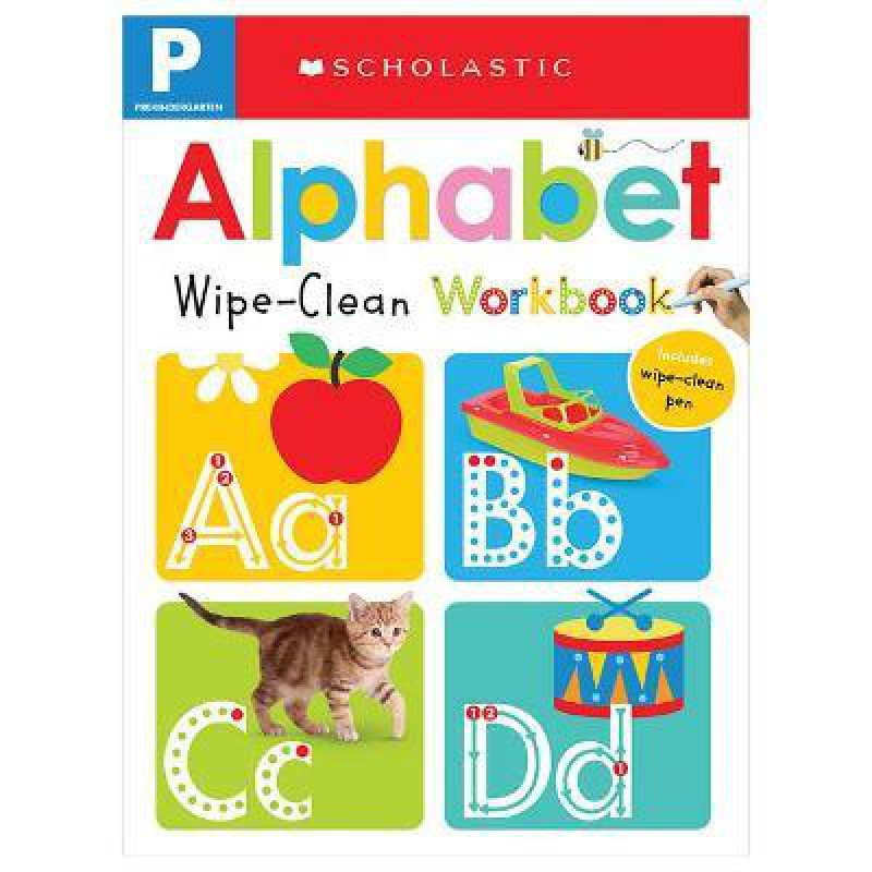 Scholastic Early Learners Wipe Clean Wbk - Pre-K: Alphabet