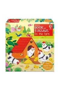 Book and 3 Jigsaws: On the Farm