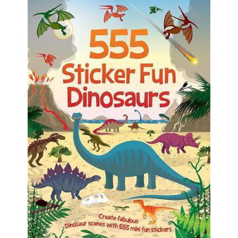 555 Sticker Fun Dinosaurs (IT)