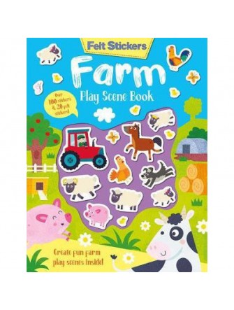 Felt Stickers Farm Play Scene Book