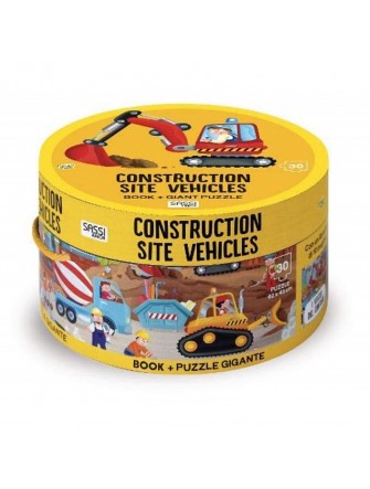 Round Boxes - Construction Site Vehicles 