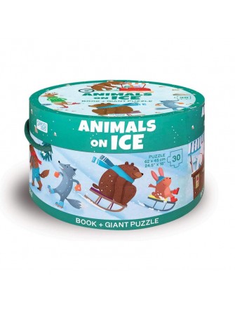 Round Boxes - Animals On Ice 
