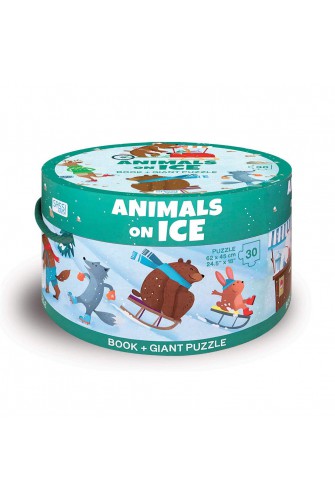 Round Boxes - Animals On Ice 