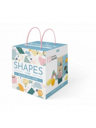 WOODEN TOYS AND BOOK - SHAPES