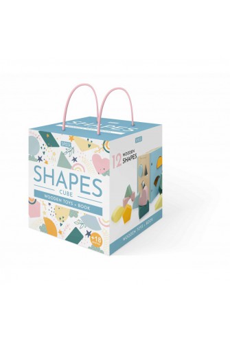 WOODEN TOYS AND BOOK - SHAPES