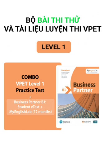 Trọn bộ VPET Thi thử LV1 + Ebook Business Partner B1