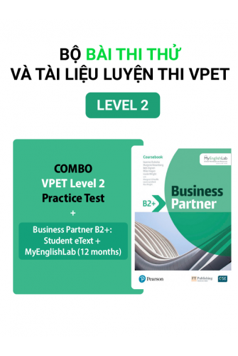 Trọn bộ VPET Thi thử LV2 + Ebook Business Partner B2+